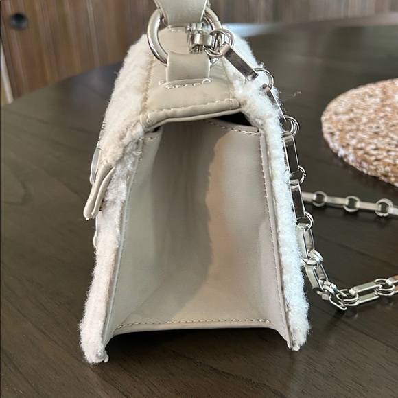 MANIERE DE VOIR Shearling & Leather Bag - Picture 5 of 15